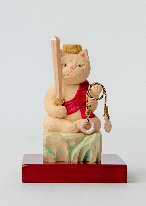 不動明王猫仏　伴い