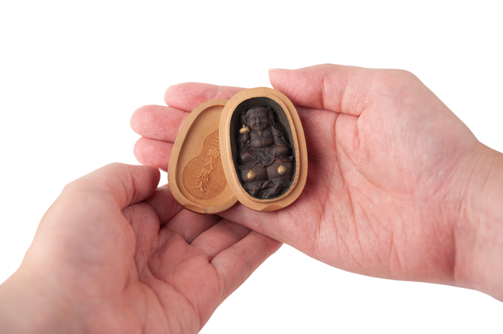 Hideyoshi Toyotomi Sanmen Daikokuten (Three-faced Daikokuten) (豊臣秀吉 三面大黒天) (懐中念持仏)