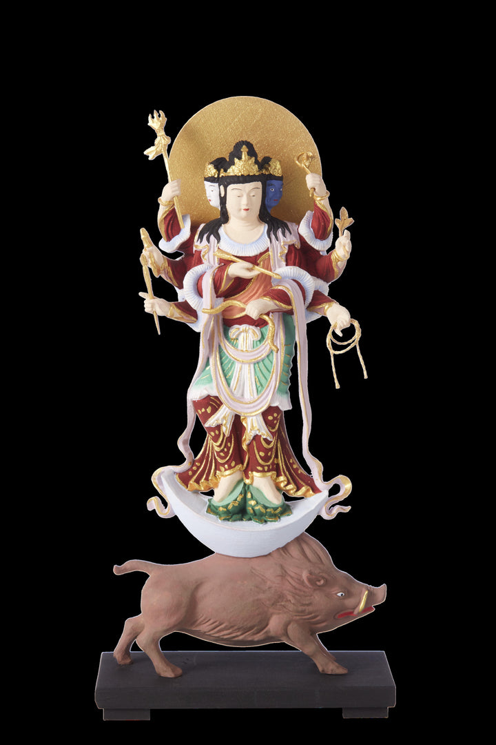 Marishiten (Marici) (彩色摩利支天立像)