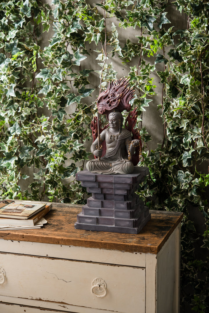 Fudo Myoo (巻光背古代色不動明王座像)