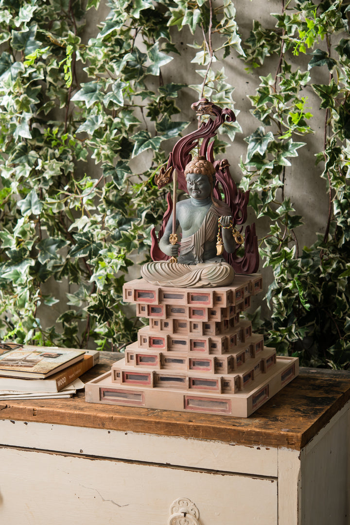 Fudo Myoo (古代色不動明王座像)