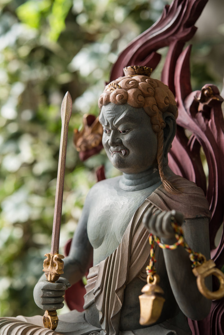 Fudo Myoo (古代色不動明王座像)