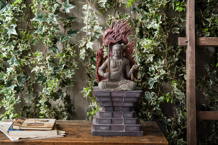 Fudo Myoo (巻光背古代色不動明王座像)