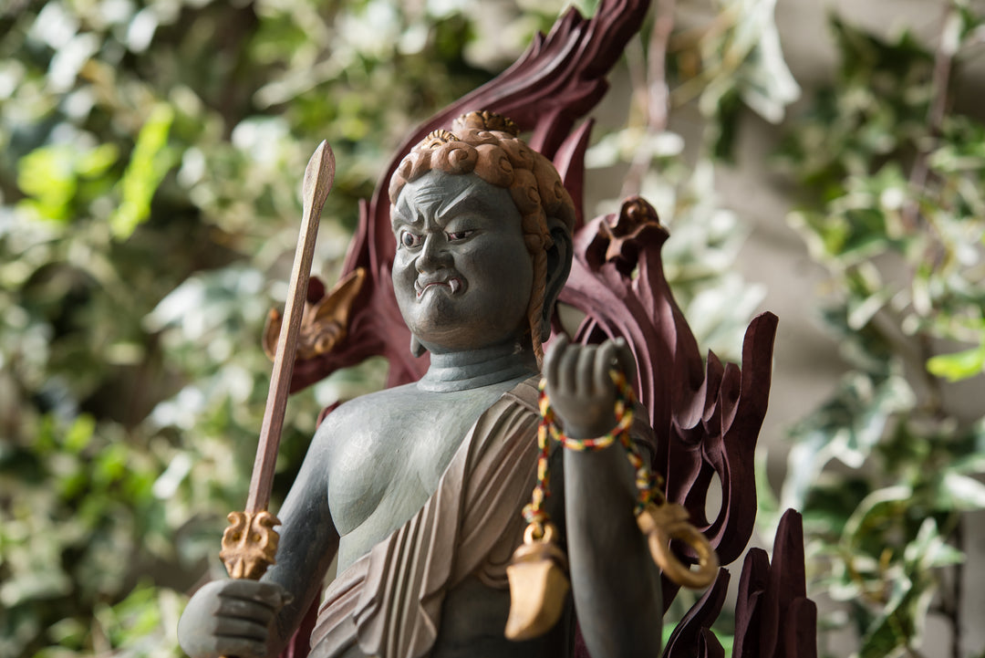 Fudo Myoo (古代色不動明王座像)