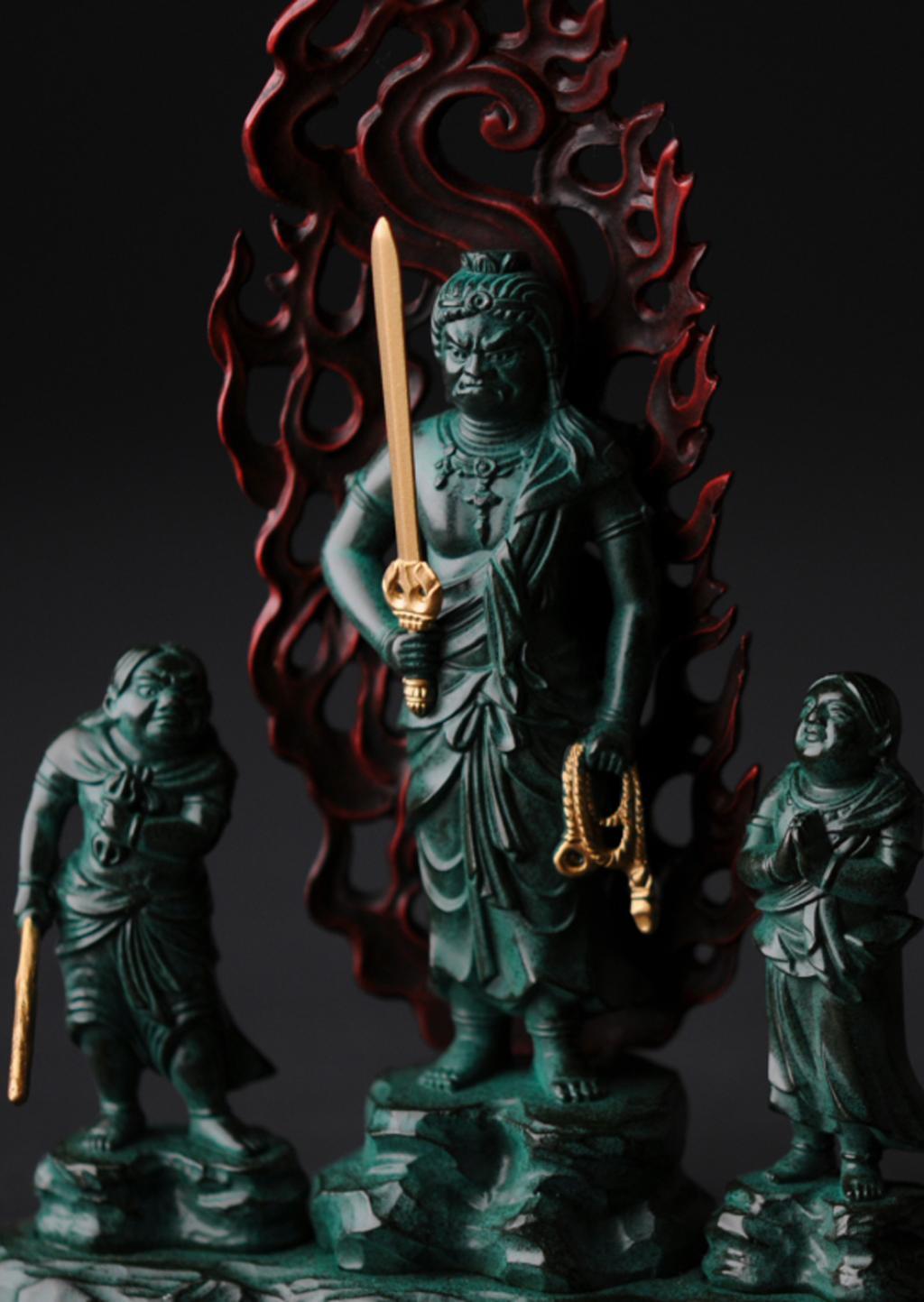 童子不動明王　踏みとどまり