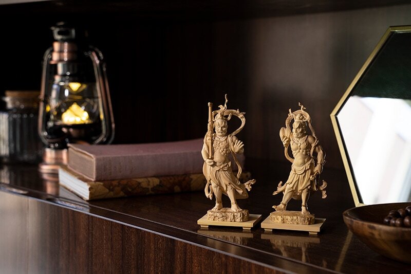 Kongo Rikishi (Deva King) A-gyou (金剛力士 阿形) & Un-gyou (金剛力士 吽形) (極小仏)