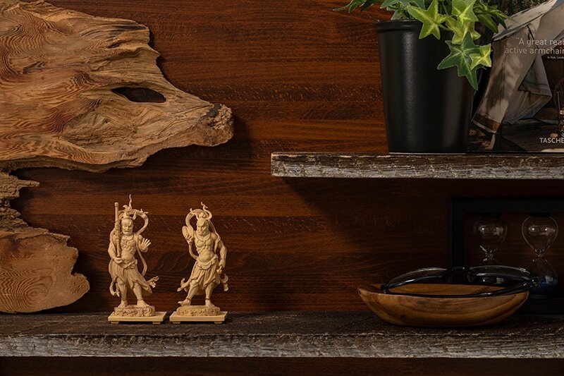 Kongo Rikishi (Deva King) A-gyou (金剛力士 阿形) & Un-gyou (金剛力士 吽形) (極小仏)