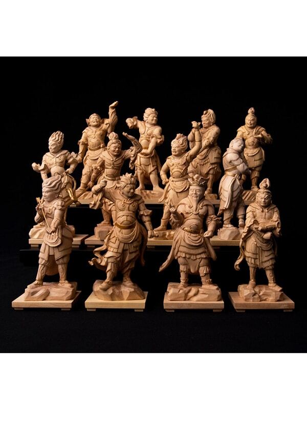 Junishinsho (Twelve Divine Generals) (極小仏 十二神将立像)