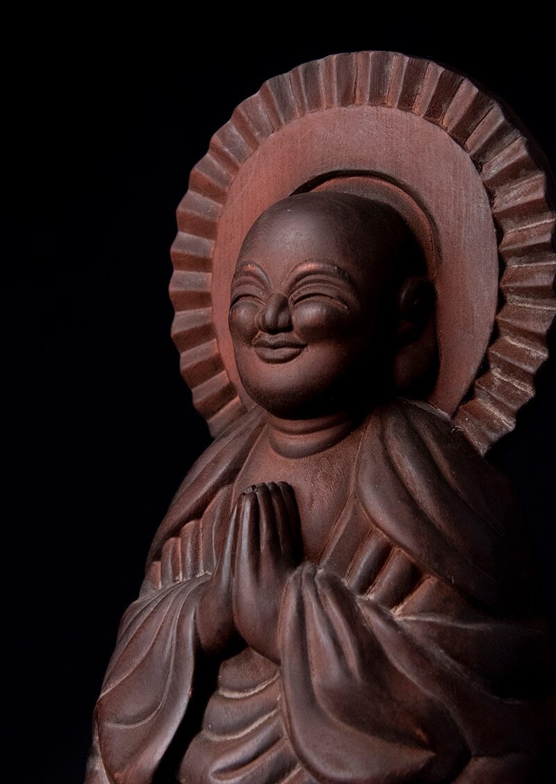 Jizo Bosatsu (地蔵菩薩像) Mokujikibutsu (木喰仏)