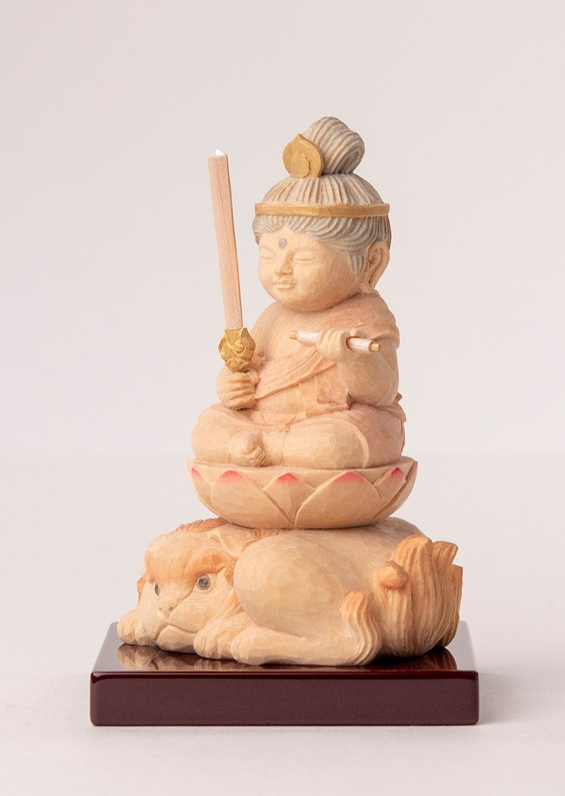 Monju Bosatsu (Manjushri) 定額山壽量院 祈祷開眼 仏屋さかい 童仏 文殊菩薩