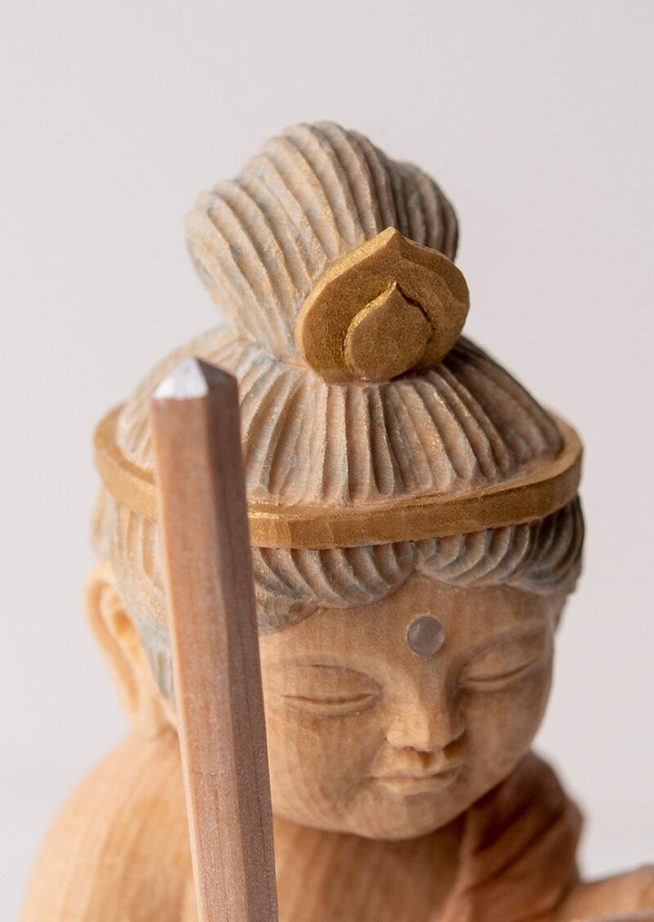 Monju Bosatsu (Manjushri) 定額山壽量院 祈祷開眼 仏屋さかい 童仏 文殊菩薩