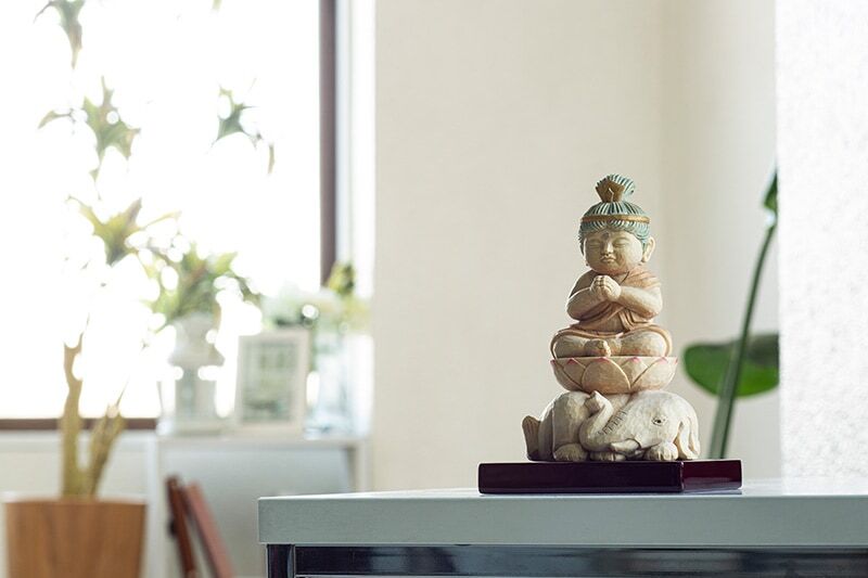 Fugen Bosatsu 定額山壽量院 祈祷開眼 仏屋さかい 童仏 普賢菩薩