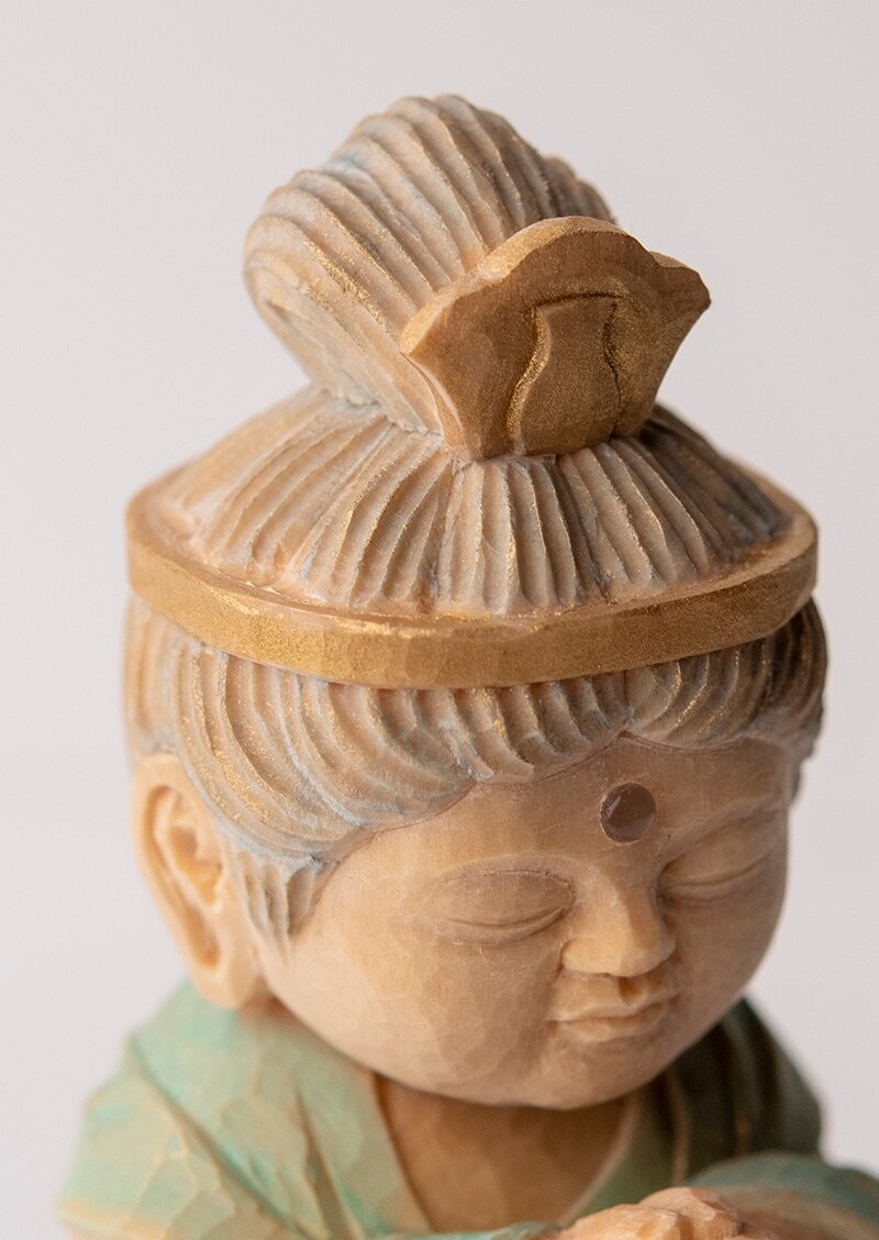 Seishi Bosatsu 定額山壽量院 祈祷開眼 仏屋さかい童仏 勢至菩薩