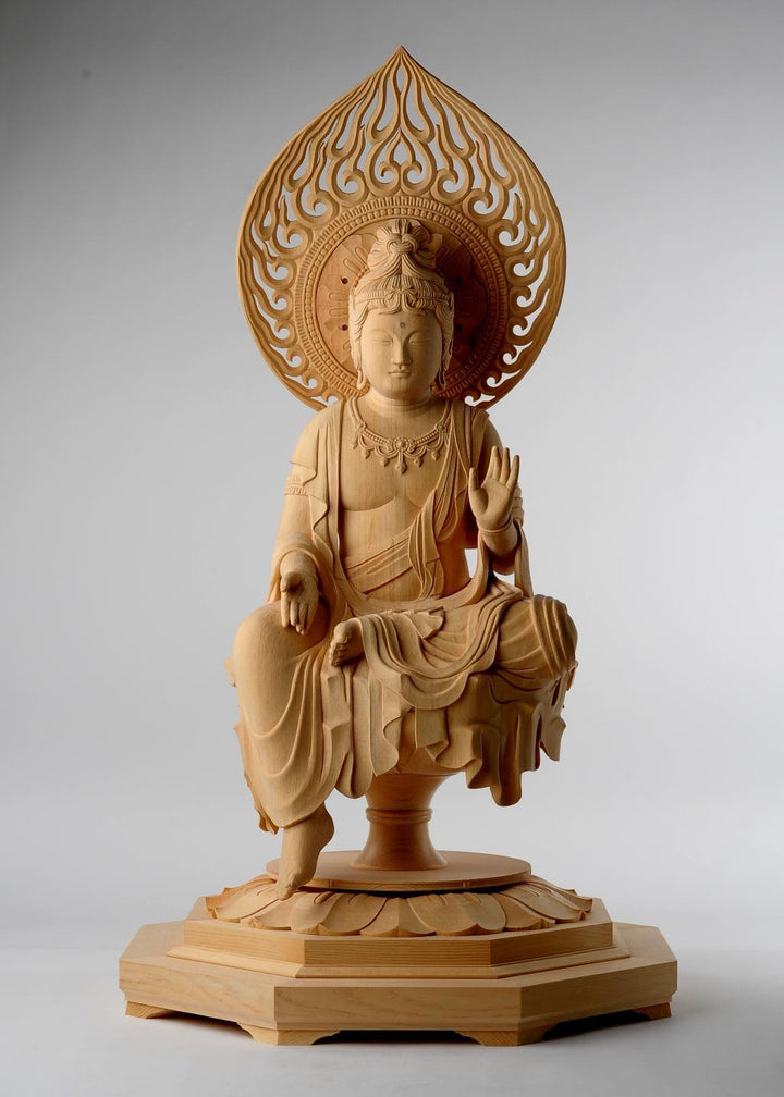 聖観音菩薩半跏像三浦耀山作