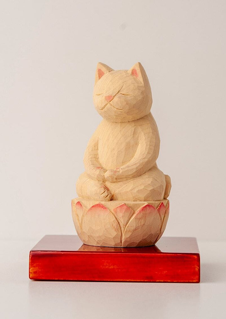 猫仏坐禅　しずか