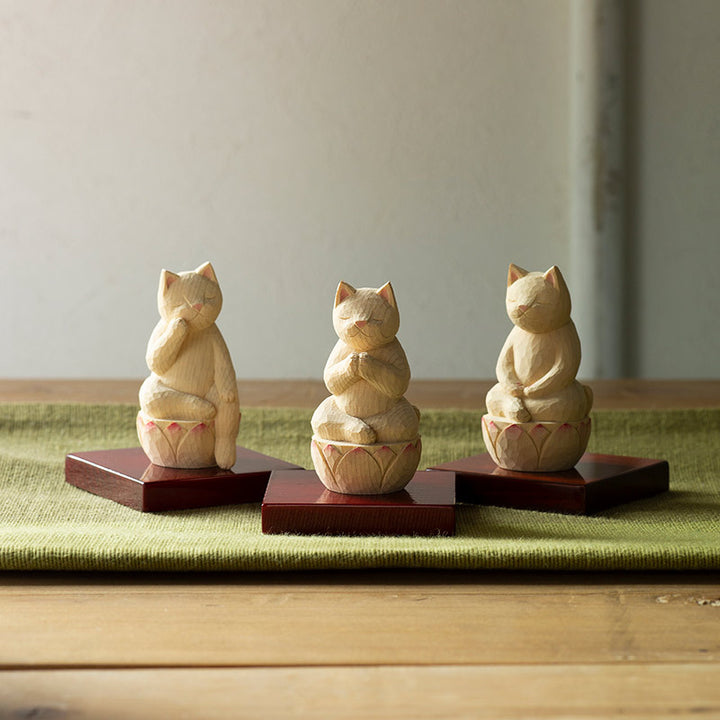 猫仏坐禅　しずか