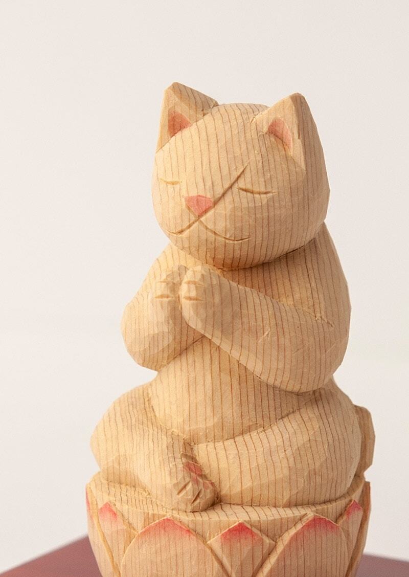 猫仏合掌　やさしさ