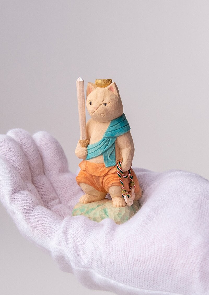 Fudo Myoo Cat Buddha 立不動明王猫