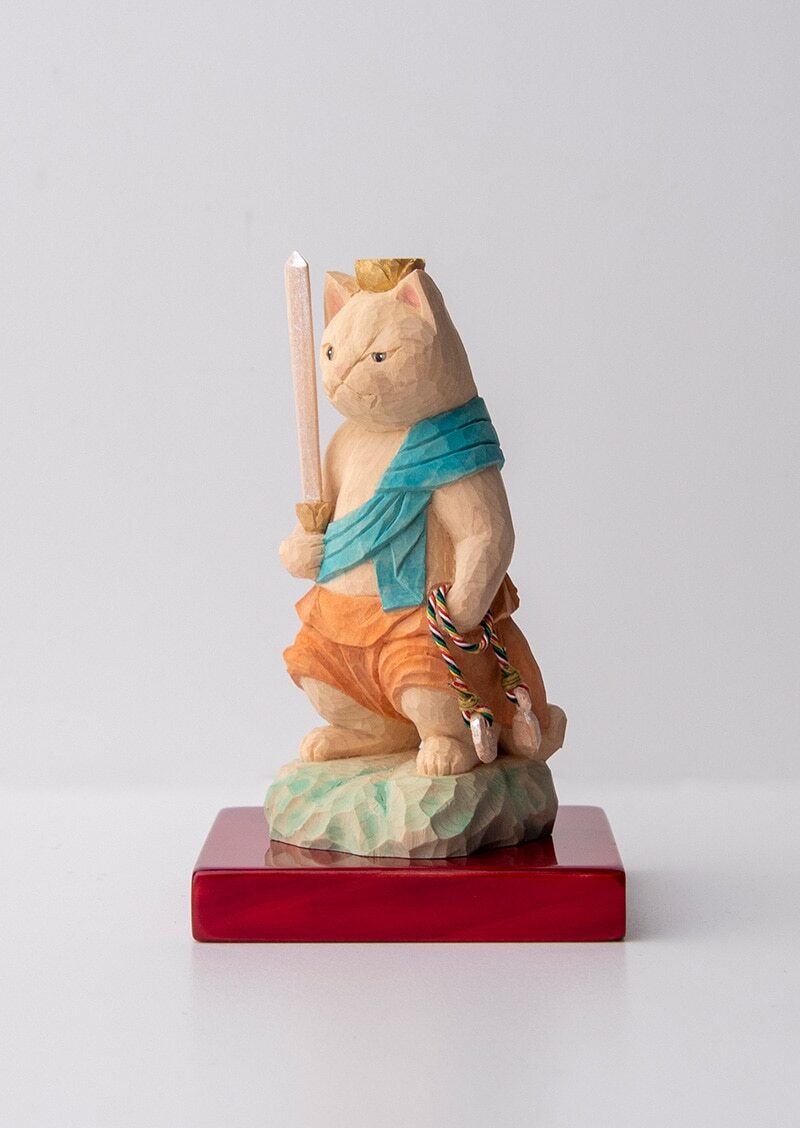Fudo Myoo Cat Buddha 立不動明王猫