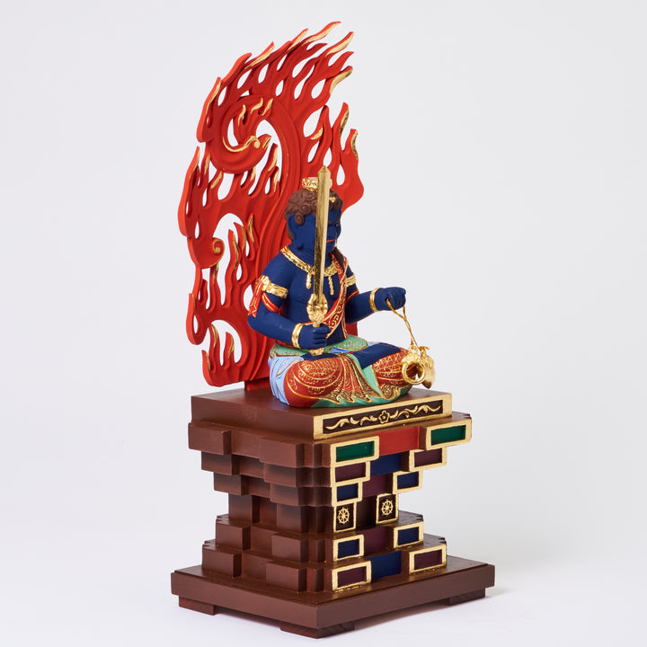 Fudo Myoo (座青不動明王 濃彩切金)
