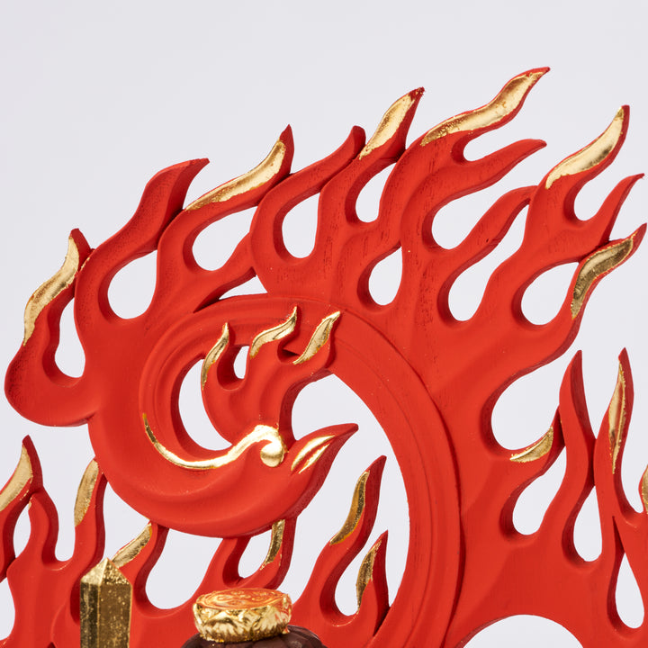 Fudo Myoo (座青不動明王 濃彩切金)