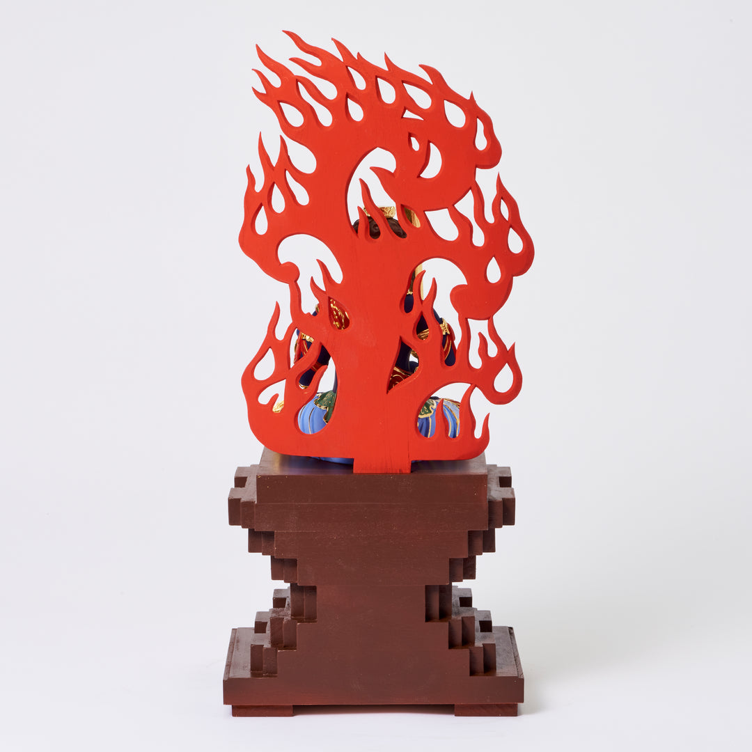 Fudo Myoo (座青不動明王 濃彩切金)