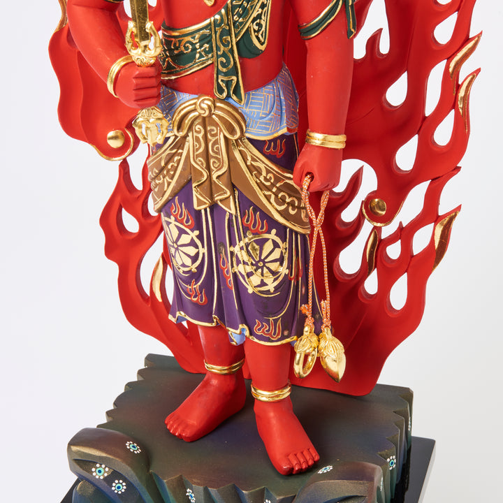 Fudo Myoo (立赤不動明王 濃彩切金)