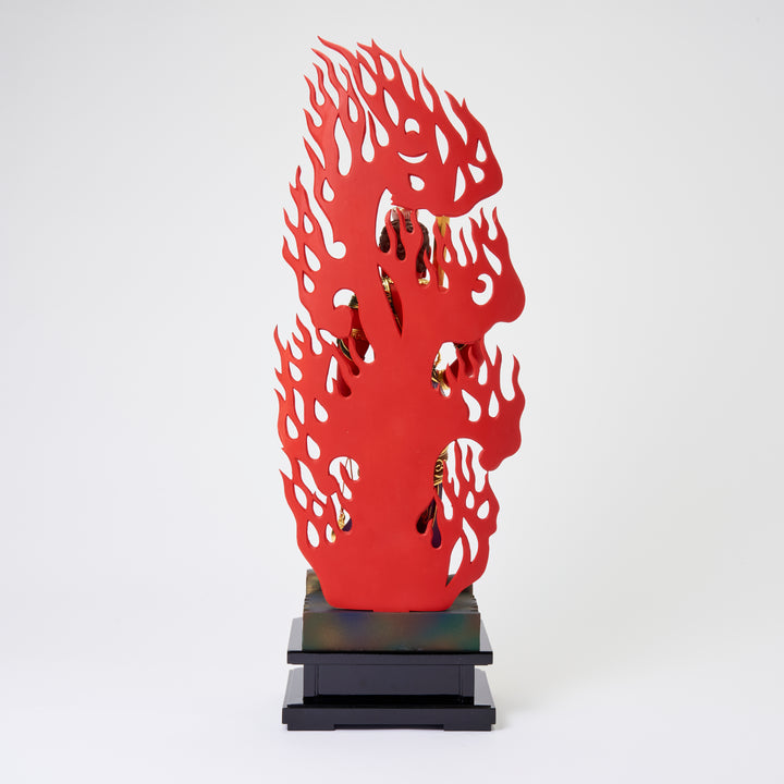 Fudo Myoo (立赤不動明王 濃彩切金)