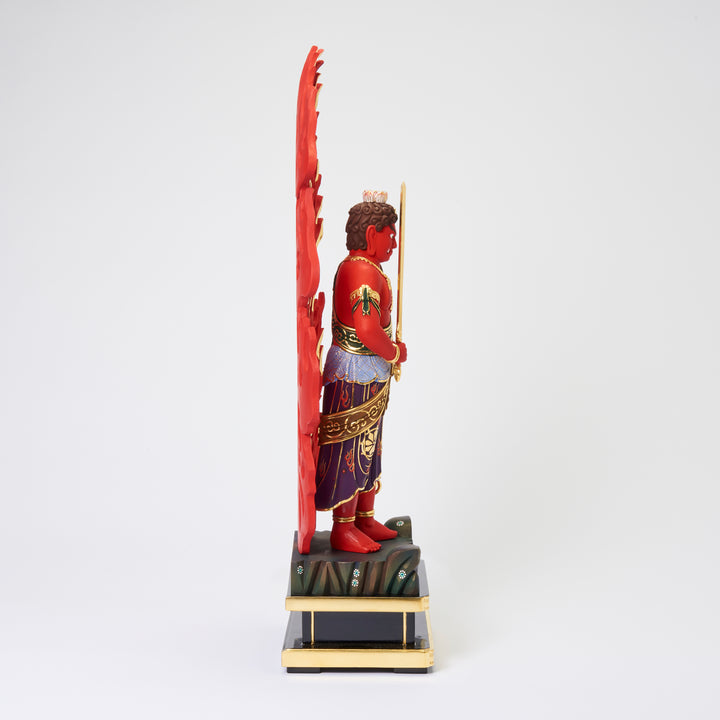 Fudo Myoo (立赤不動明王 濃彩切金)