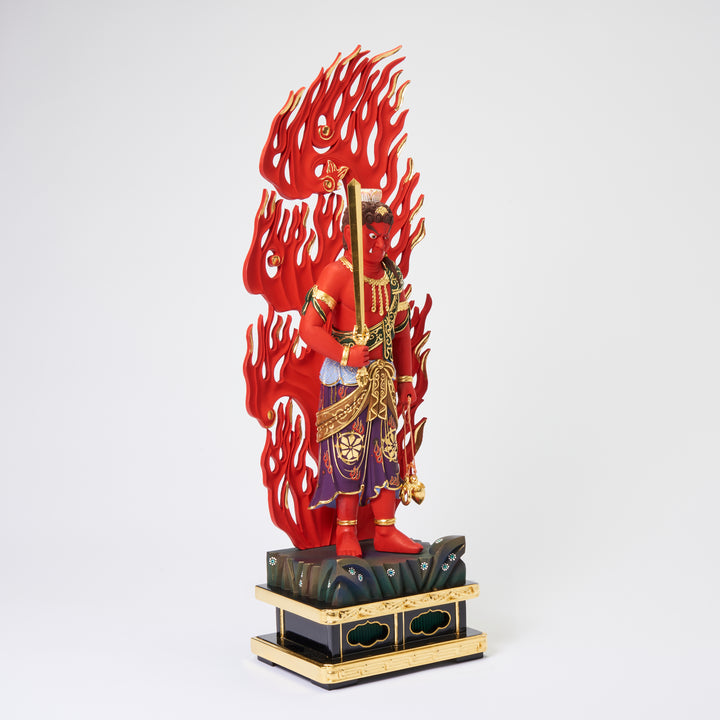 Fudo Myoo (立赤不動明王 濃彩切金)