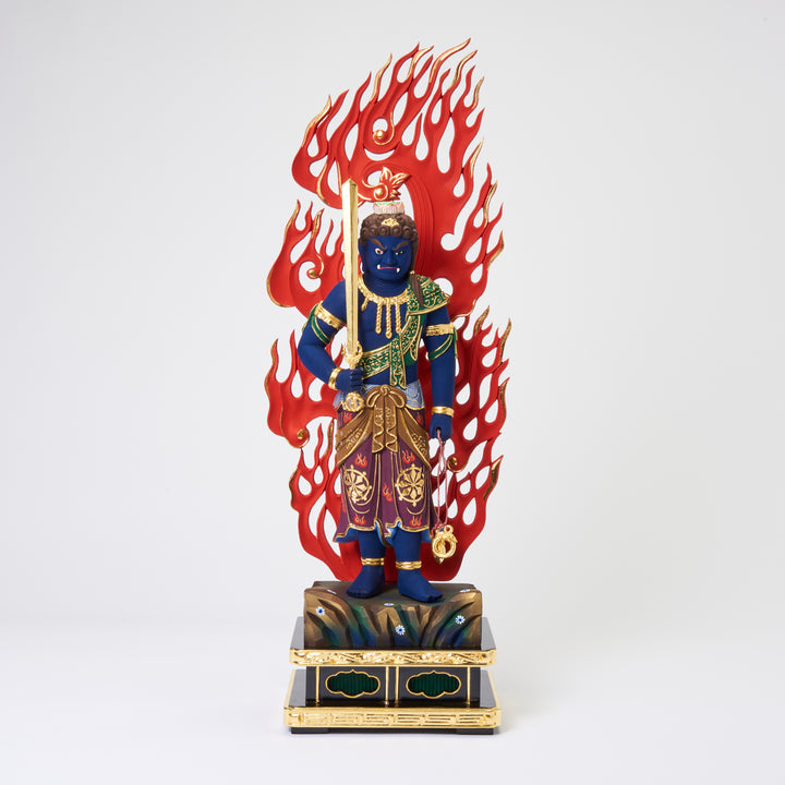 Fudo Myoo (立青不動明王 濃彩切金)