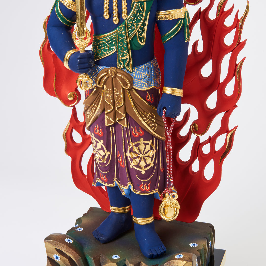 Fudo Myoo (立青不動明王 濃彩切金)