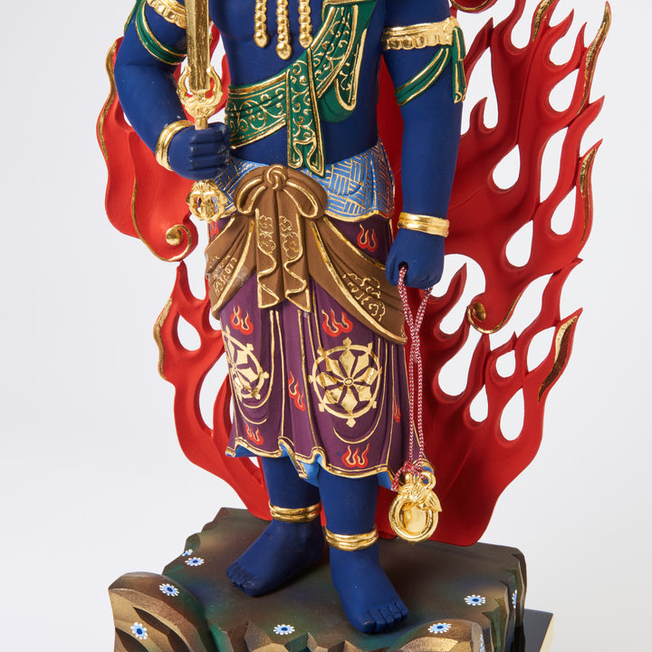 Fudo Myoo (立青不動明王 濃彩切金)