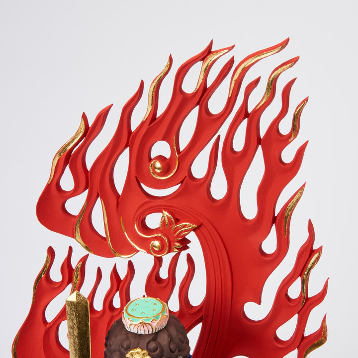 Fudo Myoo (立青不動明王 濃彩切金)