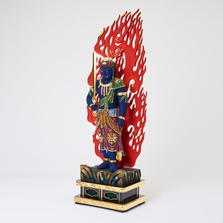 Fudo Myoo (立青不動明王 濃彩切金)