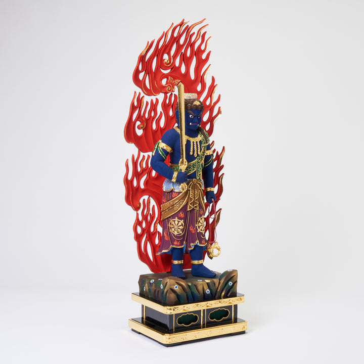 Fudo Myoo (立青不動明王 濃彩切金)