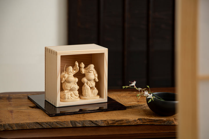 Ebisu Daikokuten Large Consecrated (恵比寿大黒天 大　開眼供養済)