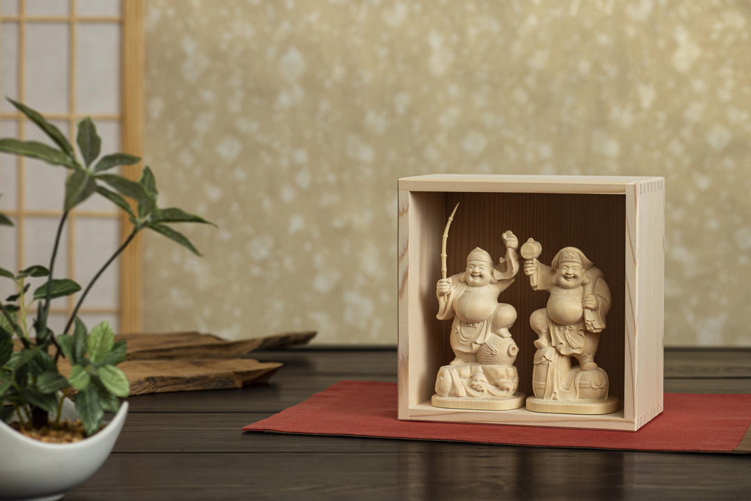 Ebisu Daikokuten Large Consecrated (恵比寿大黒天 大　開眼供養済)