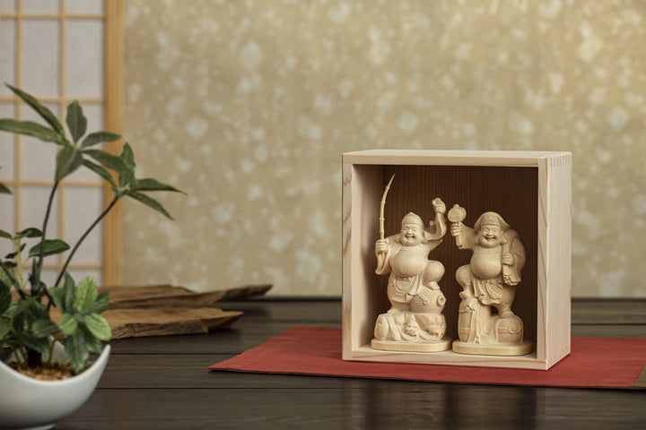 Ebisu Daikokuten Large Consecrated (恵比寿大黒天 大　開眼供養済)